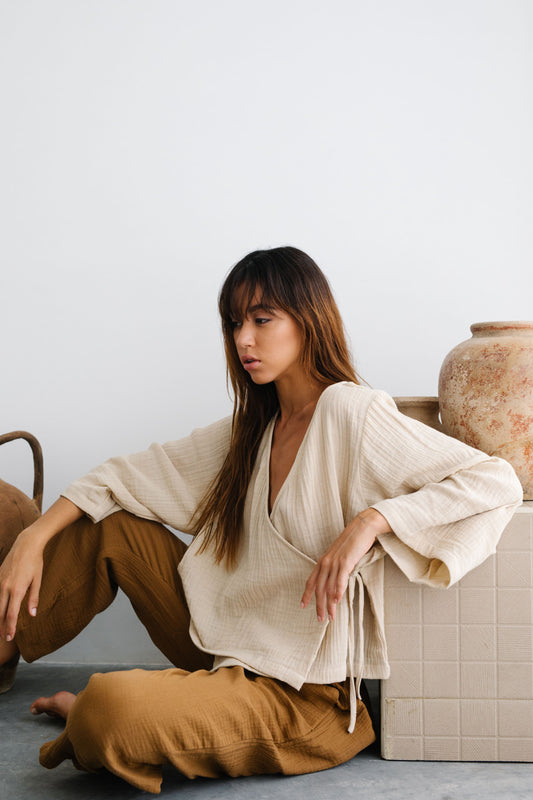 【TBR】 MIA WRAP TOP BONE